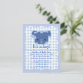 Invitation Baby shower de chiot (Debout devant)