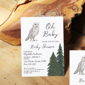 Invitation Baby shower de Chouette Neige