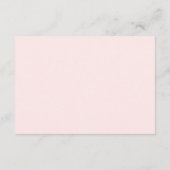 Invitation Baby shower de Chouette rose (Dos)
