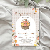 Invitation Baby shower de chute de la pomme de notre oeil