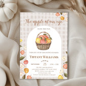 Invitation Baby shower de chute de la pomme de notre oeil