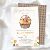 Invitation Baby shower de chute de la pomme de notre oeil
