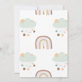 Invitation Baby shower de cigogne - C'est une fill (Dos)