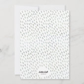 Invitation Baby shower de cigogne rose (Dos)