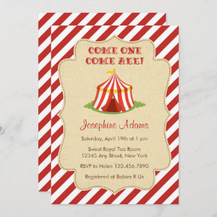 Invitation Baby shower de cirque