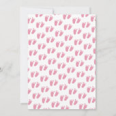 Invitation Baby shower de cirque carnavalesque rose (Dos)