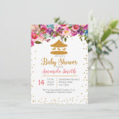 Invitation baby shower de cirque mexicaine (Debout devant)