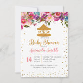 Invitation baby shower de cirque mexicaine (Devant)