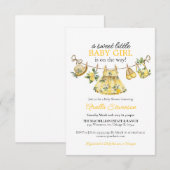 Invitation Baby shower de citron, baby shower d'agrumes, bébé (Devant / Derrière)