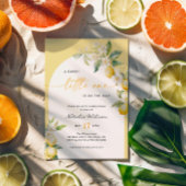 Invitation Baby shower de citron doux Little One Citrus