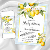 Invitation Baby shower de citron garçon