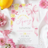 Invitation Baby shower de citron rose