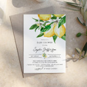 Invitation Baby shower de citron vert