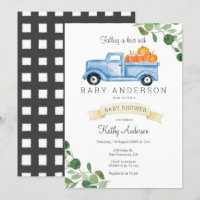 Baby shower de Citrouille Blue Truck