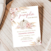 Invitation Baby shower de Citrouille Rose Boho Dusty