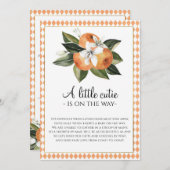 Invitation Baby shower de Clémentine (Devant / Derrière)