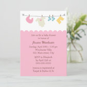 Invitation Baby shower de cloche (Debout devant)