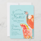 Invitation Baby shower de cocktails d'été (Devant)