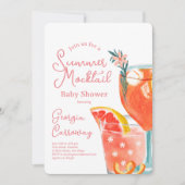 Invitation Baby shower de cocktails d'été (Devant)