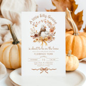 Invitation Baby shower de code QR de Silly Goose