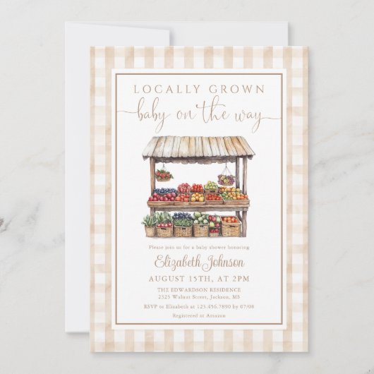 Invitation Baby shower de code QR neutre pour les femmes cult (Devant)