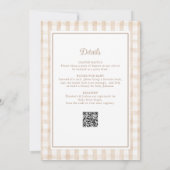 Invitation Baby shower de code QR neutre pour les femmes cult (Dos)