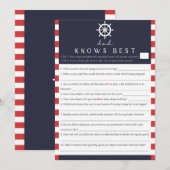 Invitation Baby shower De Coed Papa Connaît Le Meilleur Jeu N (Devant / Derrière)