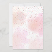 Invitation Baby shower de coeur doux (Dos)