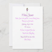 Invitation Baby shower de colibri (Dos)
