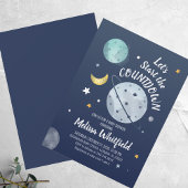 Invitation Baby shower de compte d'espace extra-atmosphérique