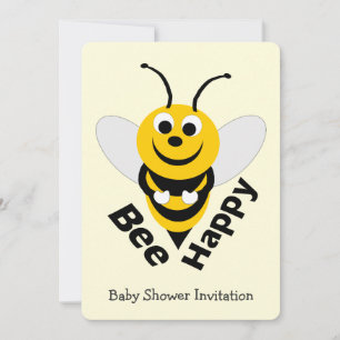 Invitation Baby shower de conception d'abeilles