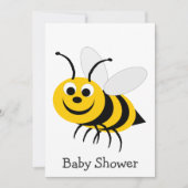Invitation Baby shower de conception d'abeilles (Devant)
