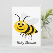 Invitation Baby shower de conception d'abeilles (Debout devant)
