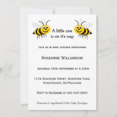 Invitation Baby shower de conception d'abeilles (Devant)
