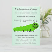 Invitation Baby shower de conception d'insectes de chenille v (Debout devant)