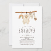Invitation Baby shower de conduite neutre pour les hommes et  (Devant)