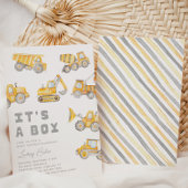Invitation Baby shower de construction
