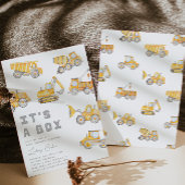 Invitation Baby shower de construction