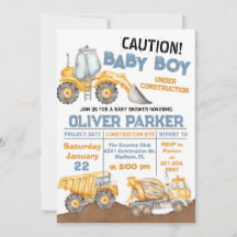 Baby shower de construction Truck Party