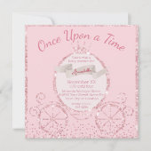 Invitation Baby shower de conte de fée de transport de Partie (Devant)