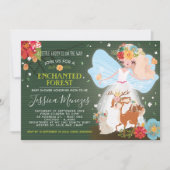 Invitation Baby shower de contes de fées magiques (Devant)