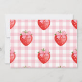 Invitation Baby shower de coquette rose pâle Berry (Dos)