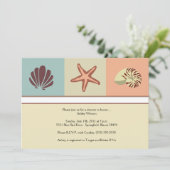 Invitation Baby shower de coquillages (Debout devant)