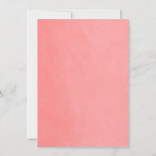 Invitation Baby shower de corail String Lights (Dos)