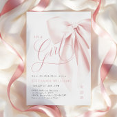 Invitation Baby shower de cou rose fille