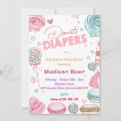 Invitation Baby shower de couches de beignes mûres (Devant)