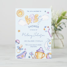 baby shower de couleur d'eau