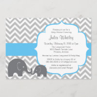Baby shower de couleurs éditable Little Elephant C