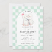 Invitation Baby shower de couple de fantômes (Devant)