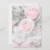 Invitation Baby shower de Couple de roses roses géométriques  (Dos)